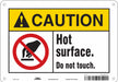 Danger Sign 7 in x 10 in Aluminum