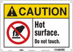Safety Sign 10 in x 14 in Aluminum