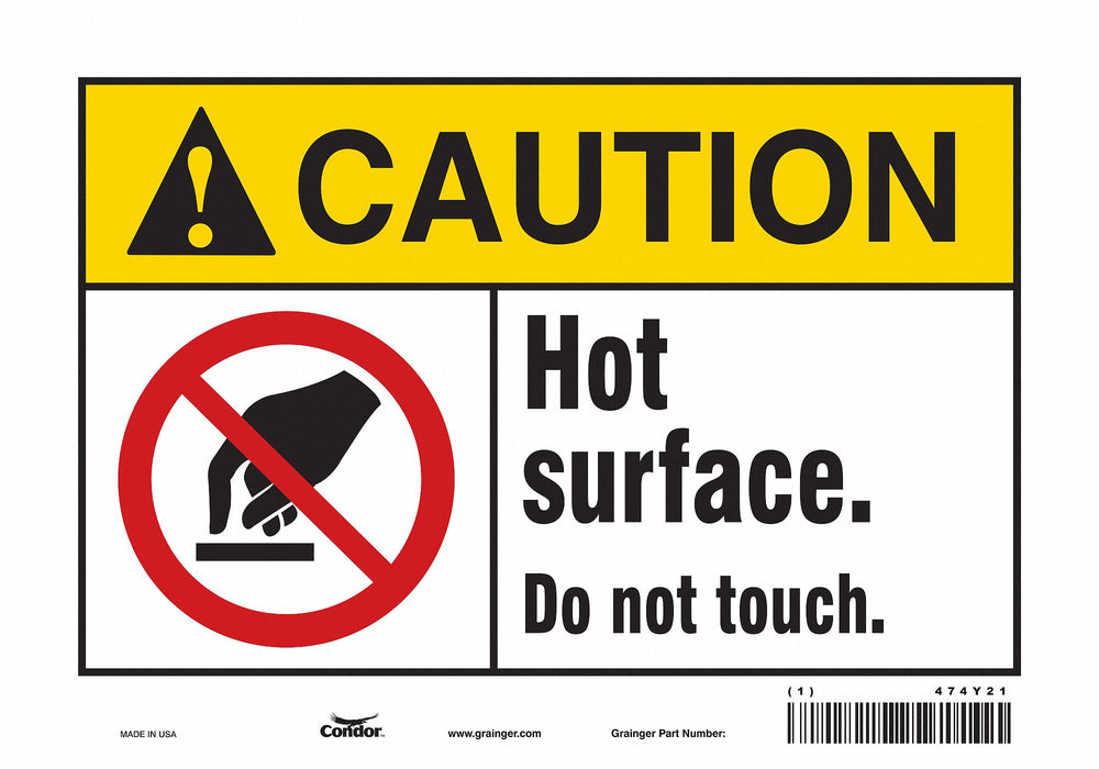 Safety Sign 7 inx10 in Vinyl