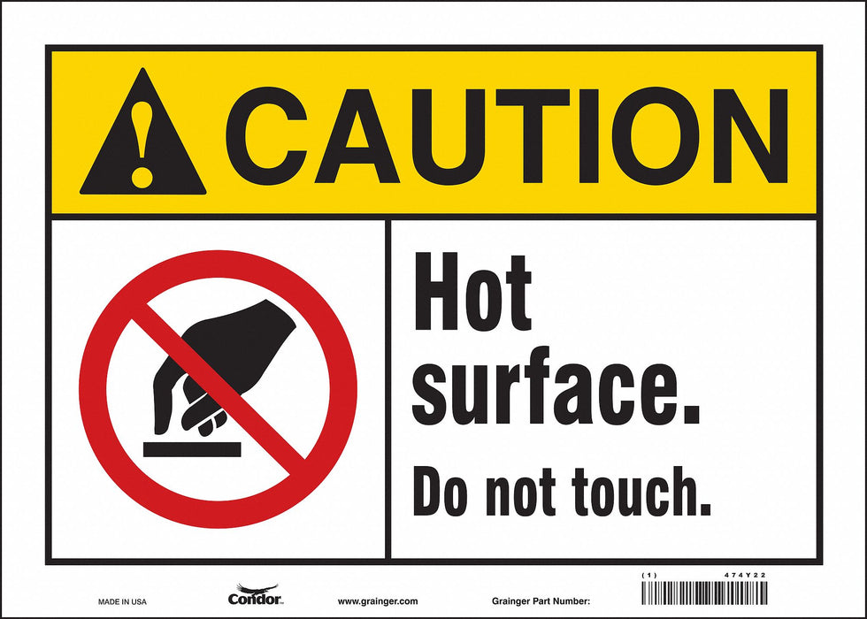 Safety Sign 10 inx14 in Vinyl