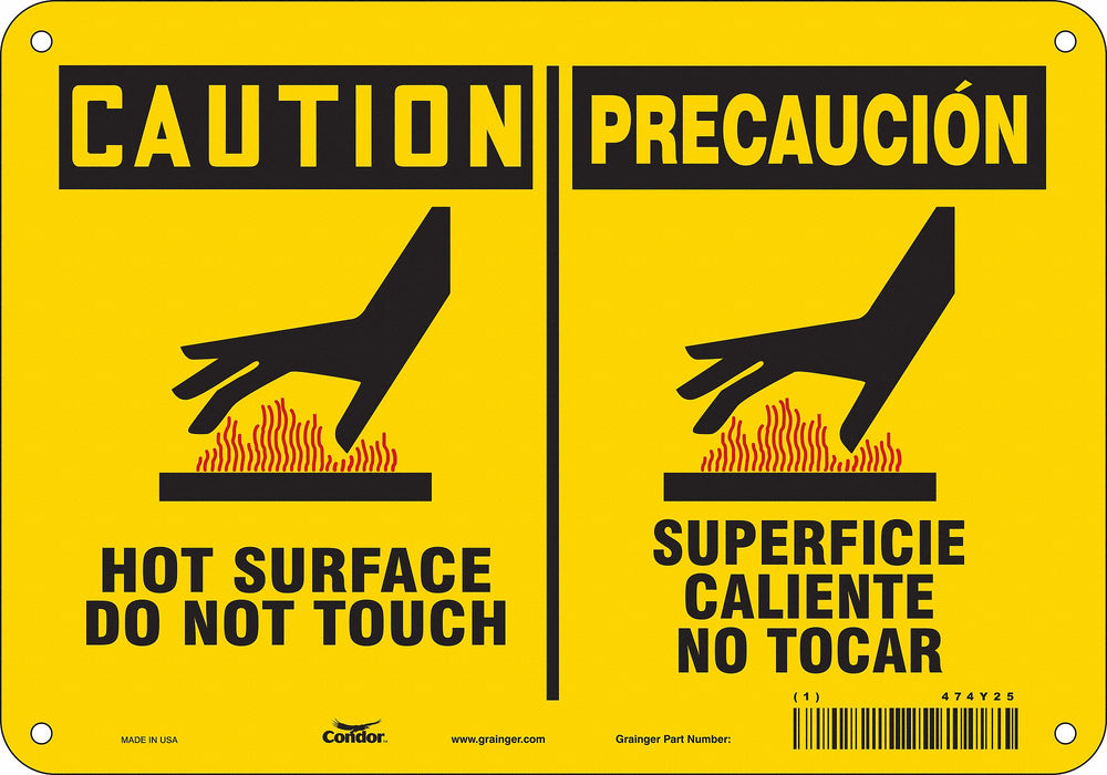 Safety Sign 7 inx10 in Polyethylene