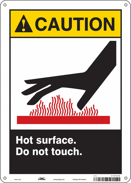 Safety Sign 14 inx10 in Aluminum