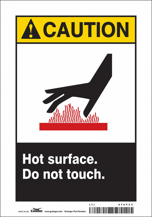Safety Sign 10 inx7 in Vinyl