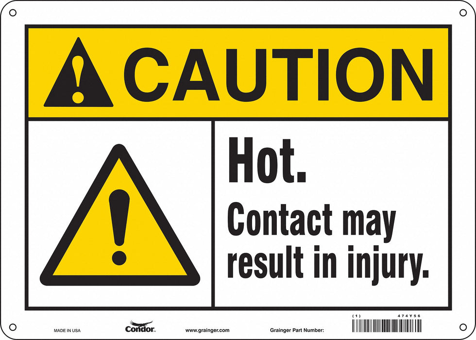 Safety Sign 10 inx14 in Aluminum