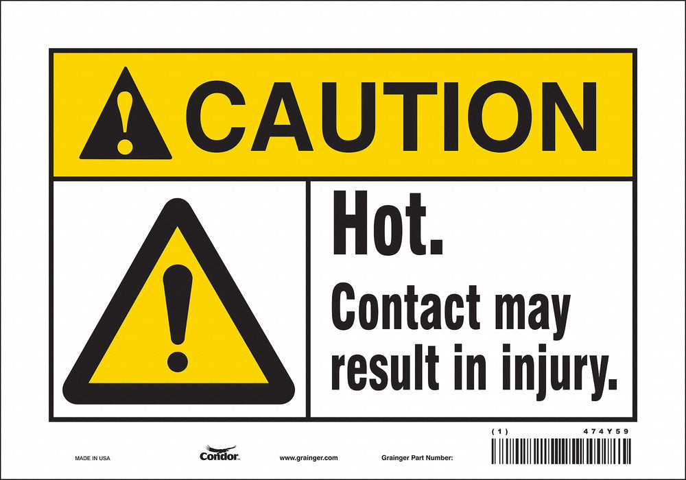 Safety Sign 7 inx10 in Vinyl
