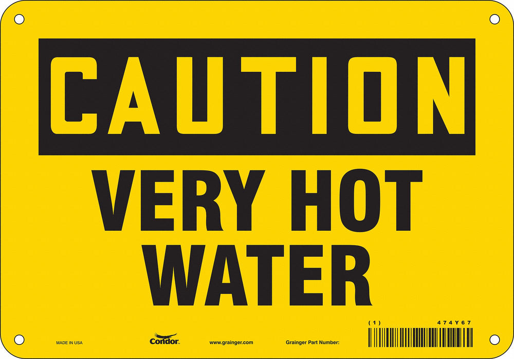 Danger Sign 7 in x 10 in Aluminum