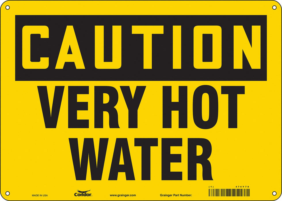 Safety Sign 10 inx14 in Polyethylene