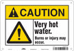 Danger Sign 7 in x 10 in Aluminum