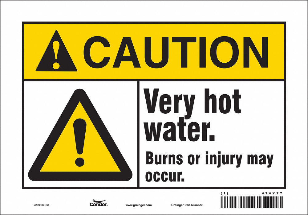 Safety Sign 7 inx10 in Vinyl