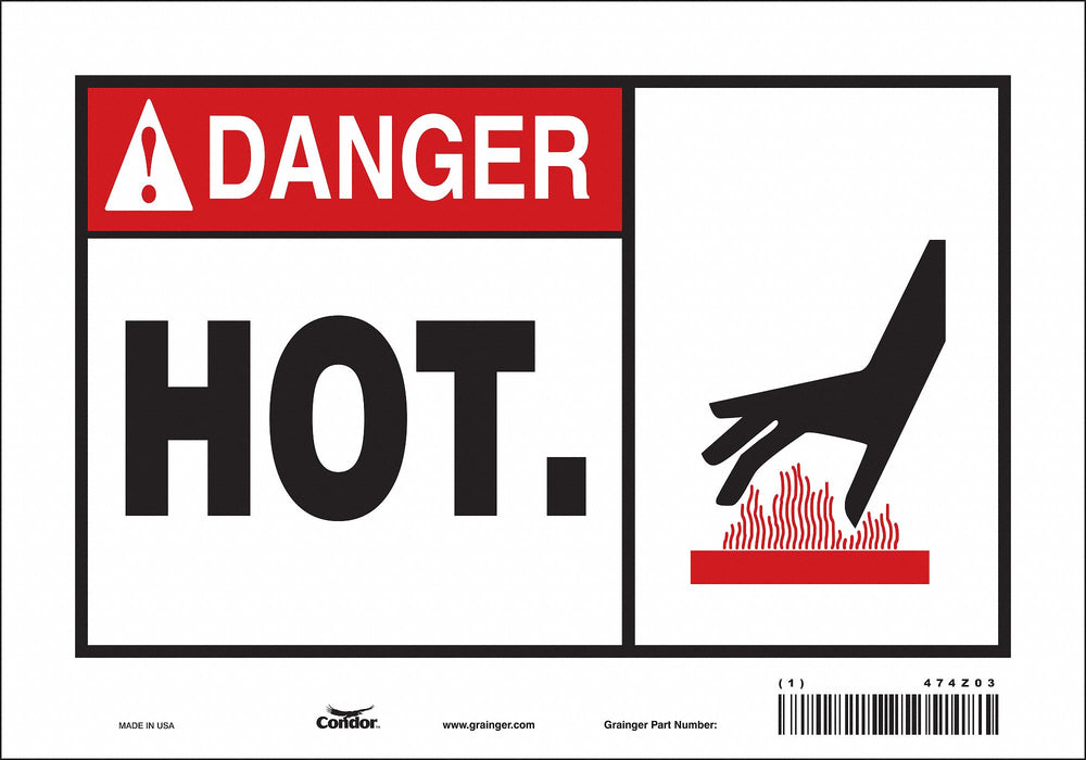 Safety Sign 7 inx10 in Vinyl
