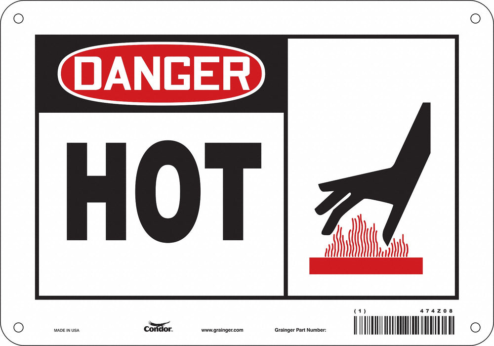 Safety Sign 7 in x 10 in Polyethylene