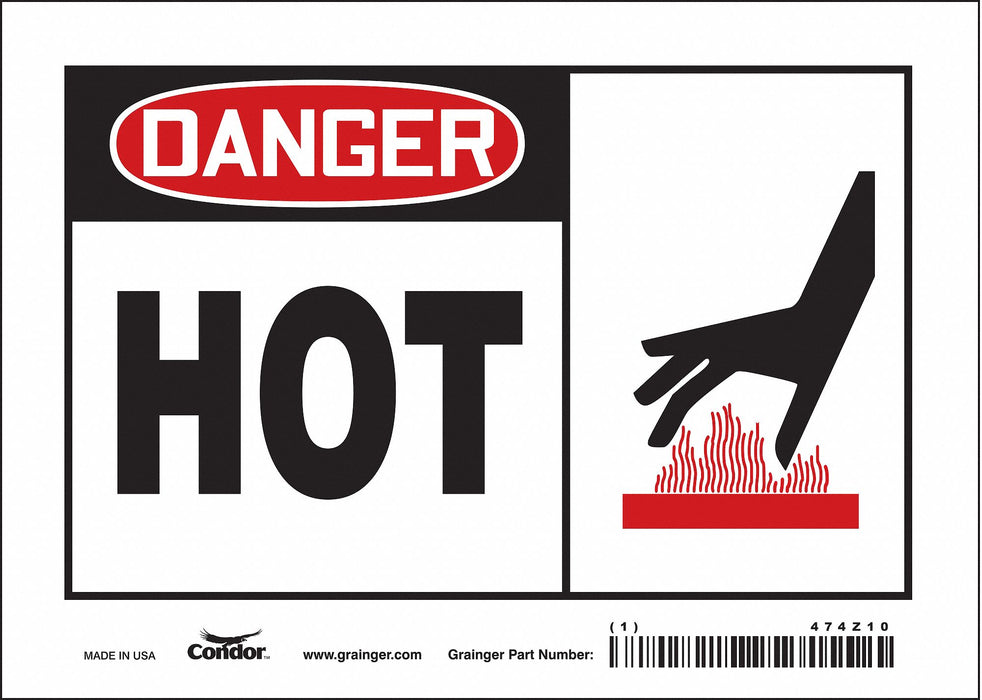 Safety Sign 5 inx7 in Vinyl