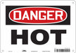 Danger Sign 7 in x 10 in Aluminum