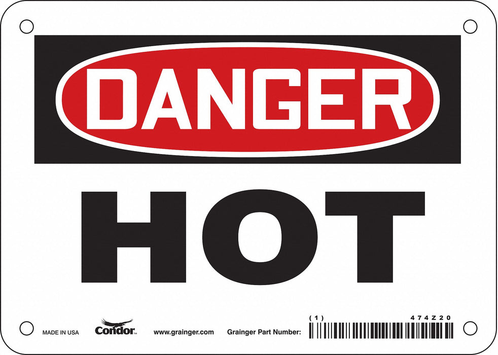 Safety Sign 5 inx7 in Vinyl