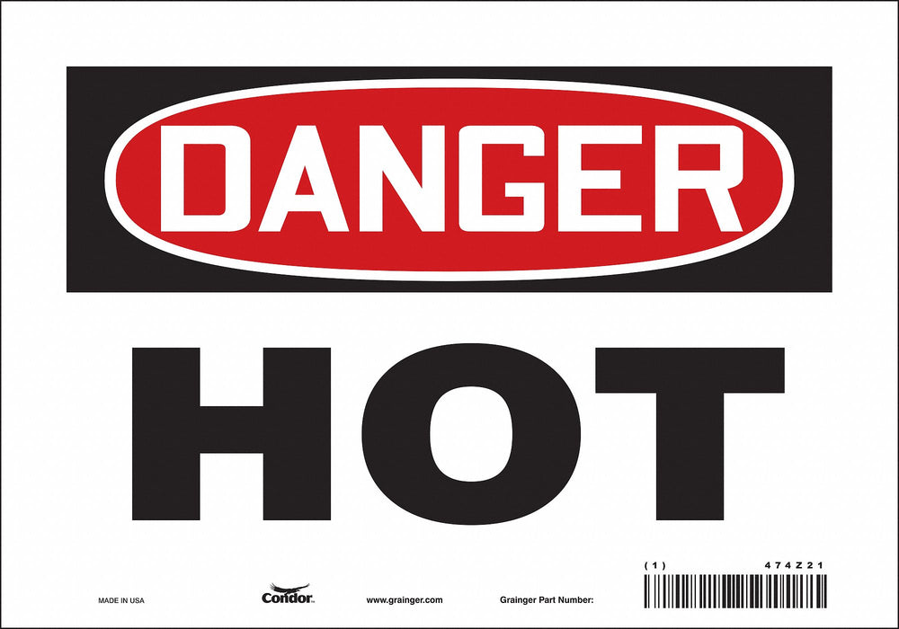 Safety Sign 7 inx10 in Vinyl