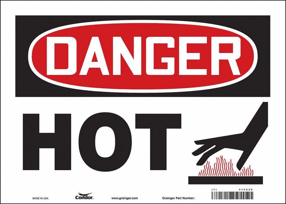 Safety Sign 10 inx14 in Vinyl