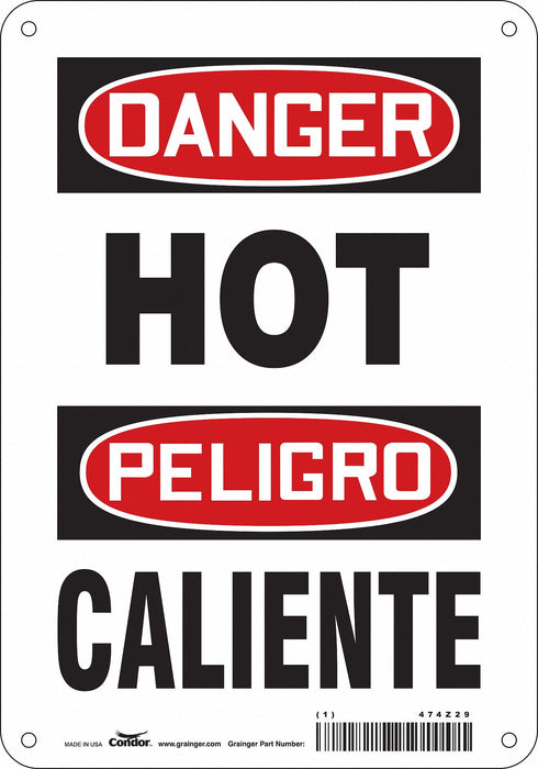 Safety Sign 10 inx7 in Aluminum