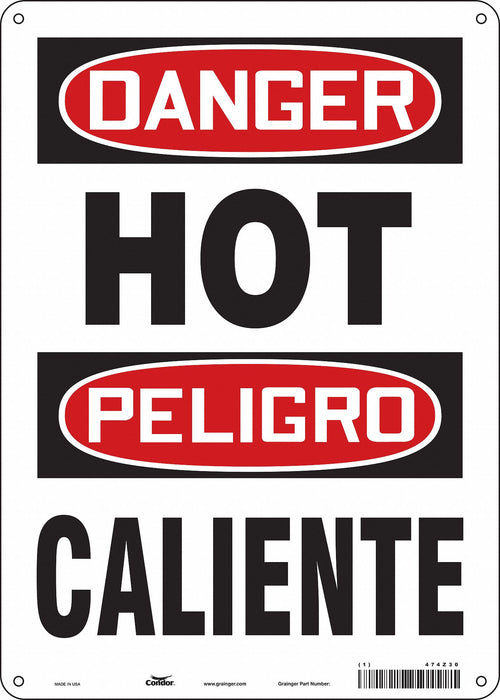 Safety Sign 14 in x 10 in Aluminum