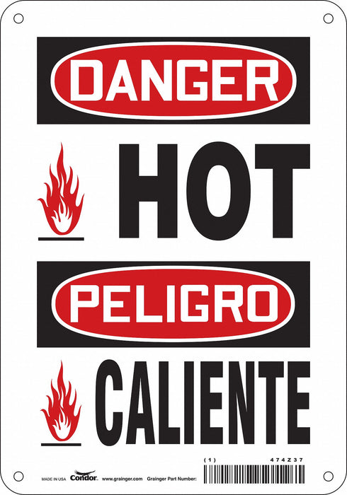 Safety Sign 10 inx7 in Polyethylene