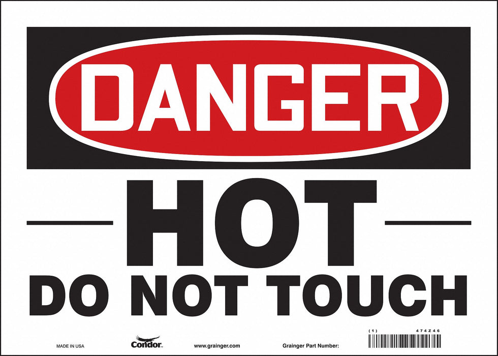 Safety Sign 10 in x 14 in Vinyl