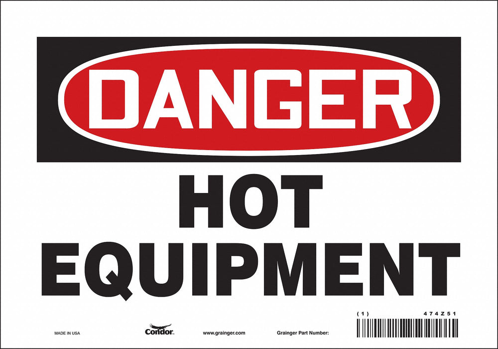Safety Sign 7 inx10 in Vinyl