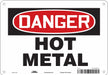 Danger Sign 7 in x 10 in Aluminum