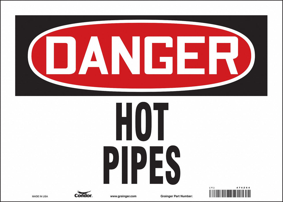 Safety Sign 10 in x 14 in Vinyl