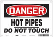 Danger Sign 7 in x 10 in Aluminum