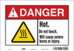 Safety Sign 7 in x 10 in Vinyl
