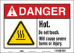 Safety Sign 10 in x 14 in Vinyl