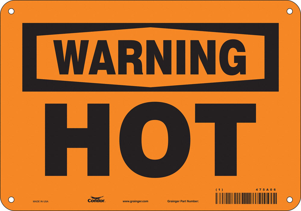 Danger Sign 7 in x 10 in Aluminum