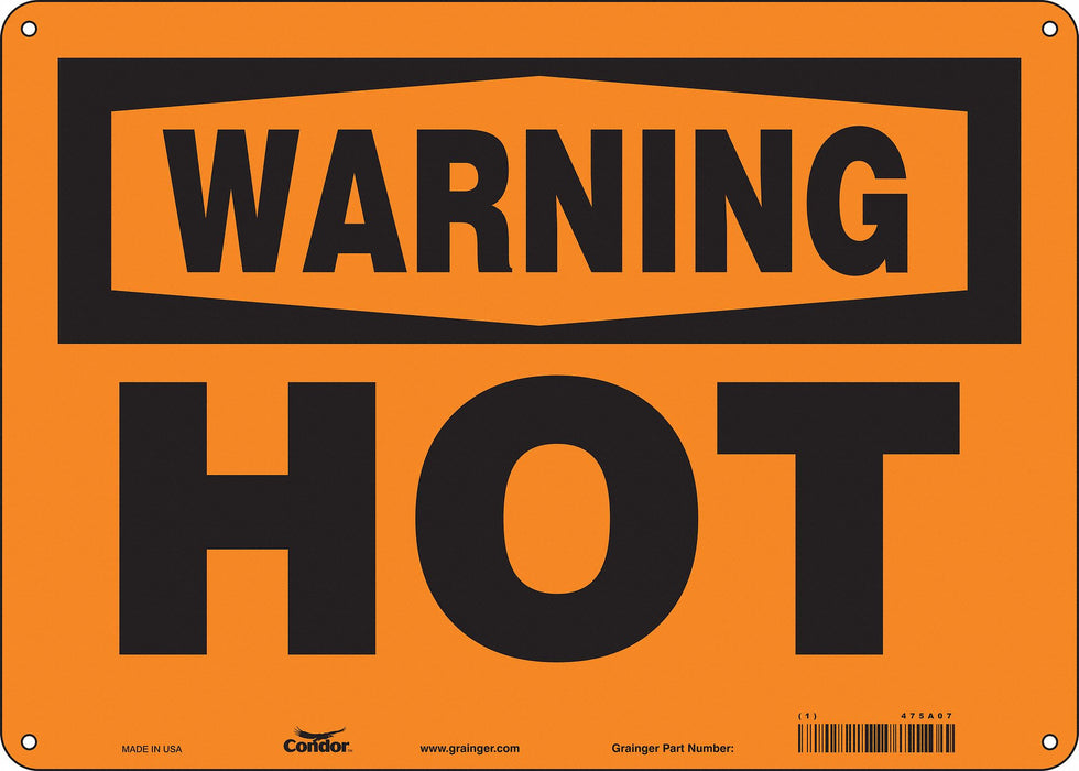 Safety Sign 10 inx14 in Aluminum