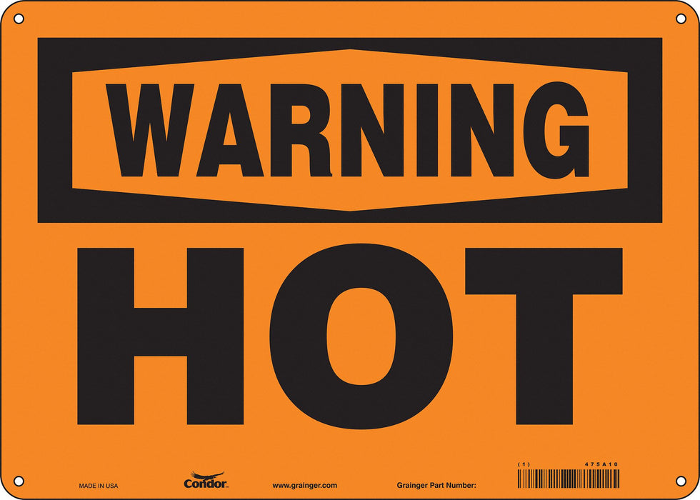 Safety Sign 10 in x 14 in Polyethylene