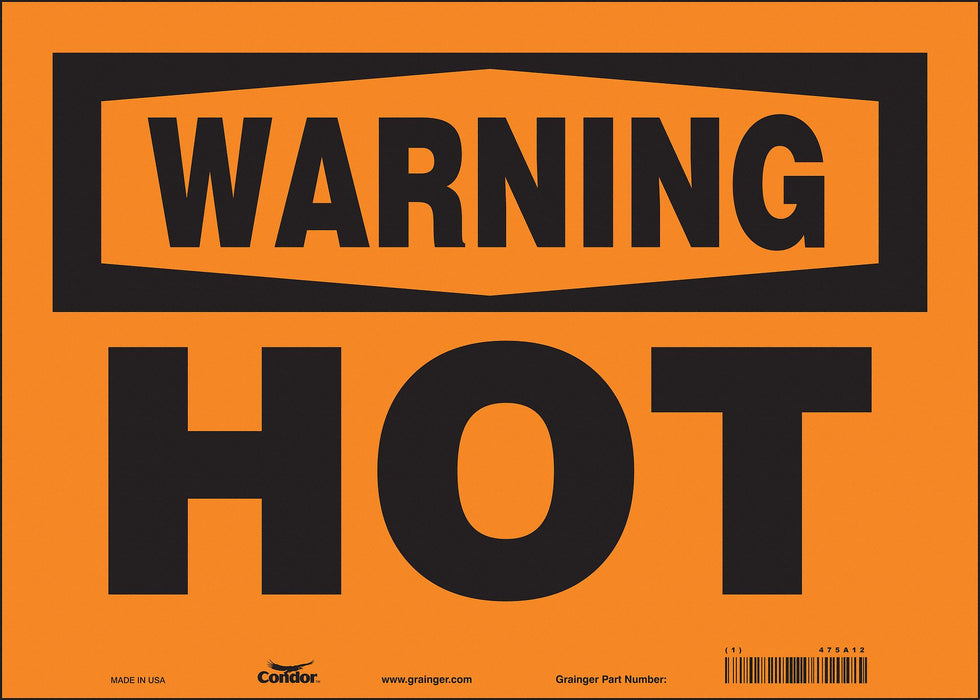 Safety Sign 10 in x 14 in Vinyl