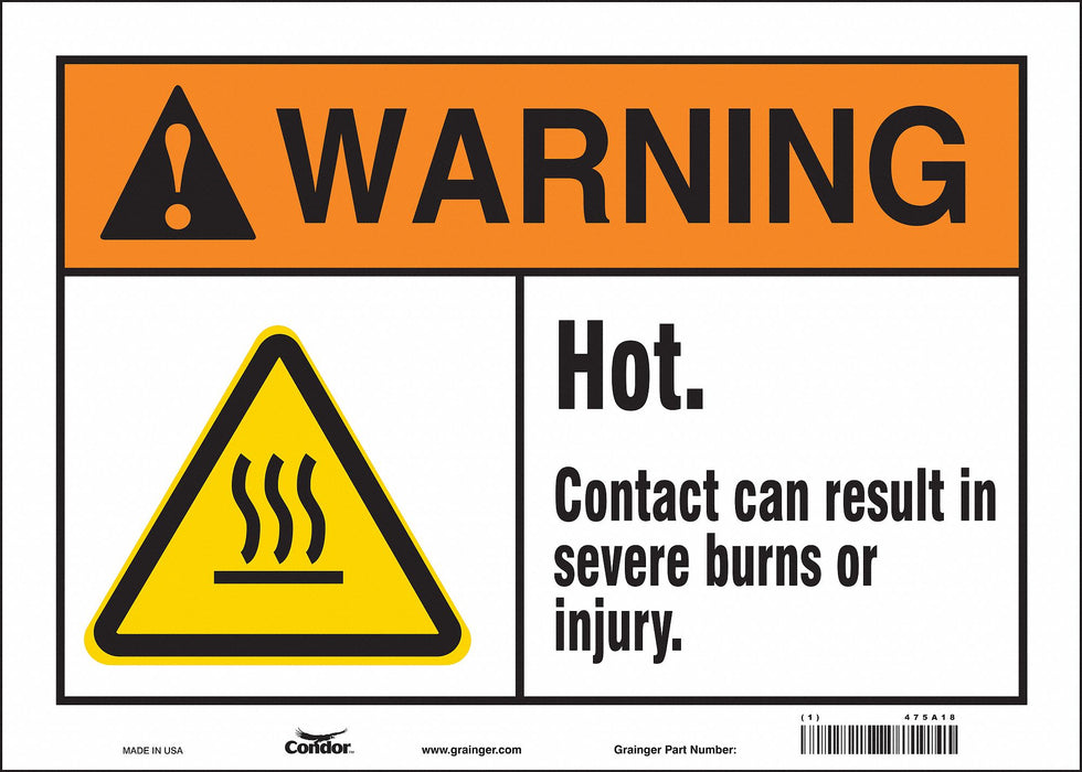 Safety Sign 10 in x 14 in Vinyl