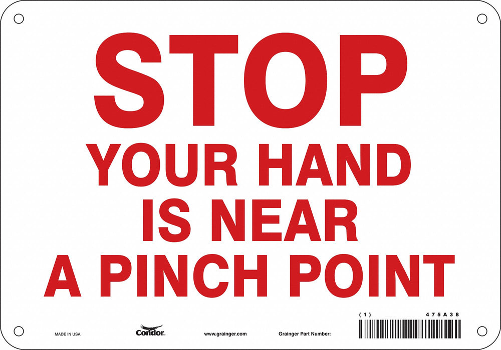 Safety Sign 7 in x 10 in Aluminum