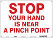 Safety Sign 10 in x 14 in Polyethylene