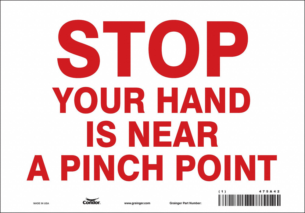 Safety Sign 7 inx10 in Vinyl