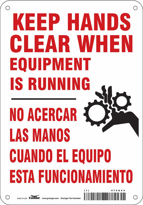 Safety Sign 10 inx7 in Aluminum