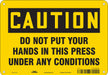 Safety Sign 7 inx10 in Polyethylene