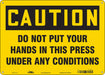 Safety Sign 10 in x 14 in Polyethylene