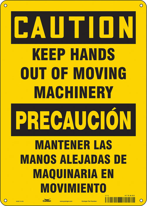 Safety Sign 14 in x 10 in Polyethylene