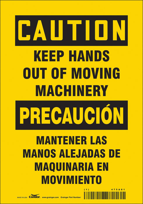 Safety Sign 10 inx7 in Vinyl