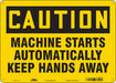 Safety Sign 10 inx14 in Polyethylene