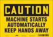 Safety Sign 7 inx10 in Vinyl
