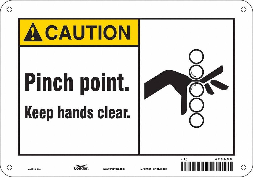 Safety Sign 7 inx10 in Polyethylene