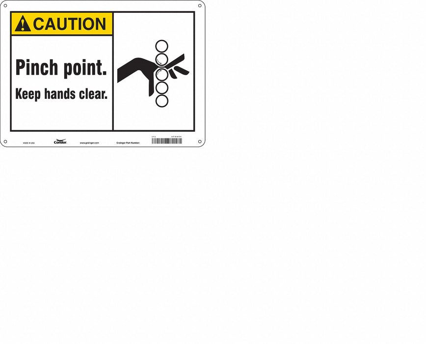 Safety Sign 10 inx14 in Polyethylene