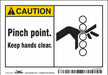 Safety Sign 3 1/2 inx5 in Vinyl