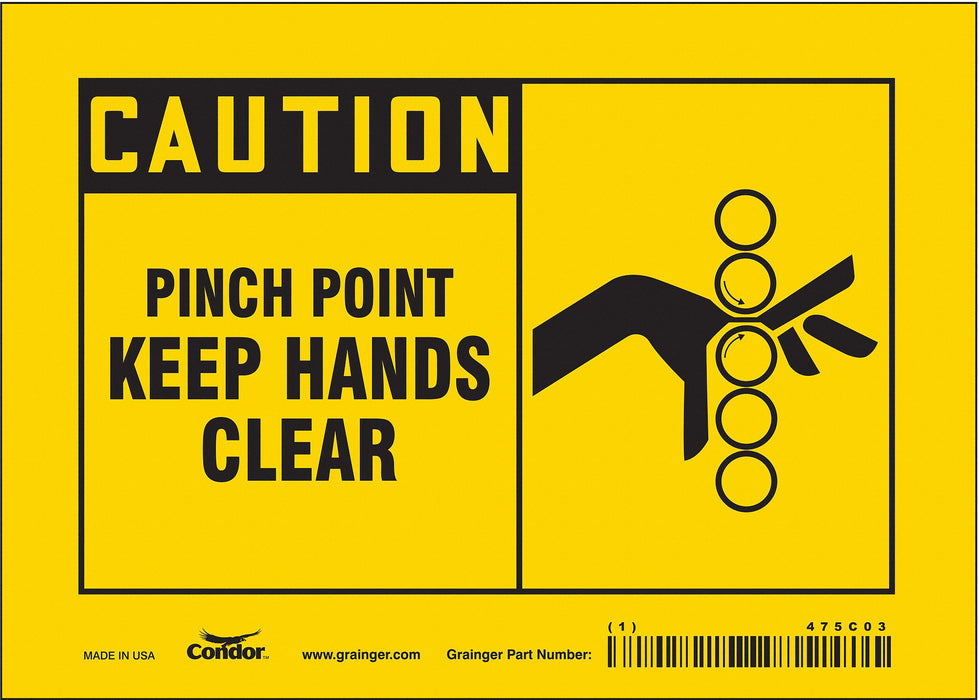 Safety Sign 5 inx7 in Vinyl