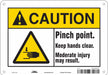 Safety Sign 7 in x 10 in Aluminum